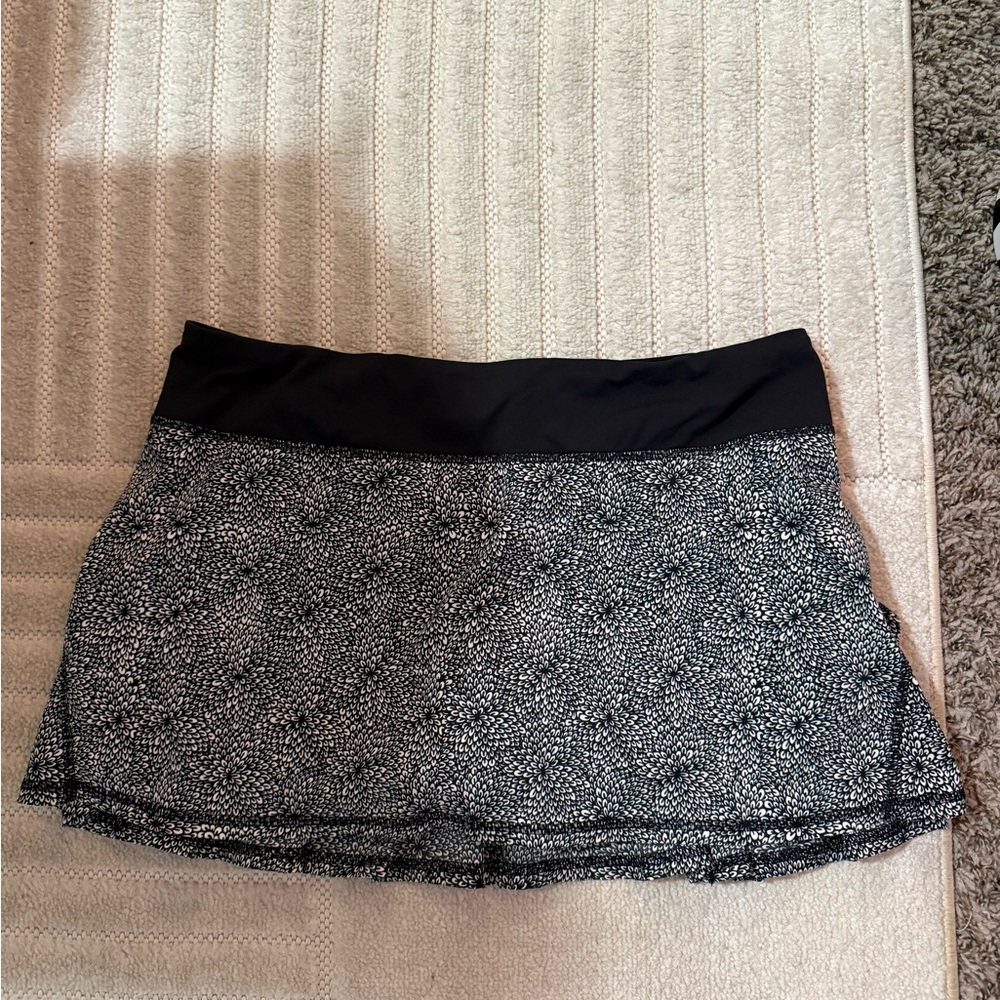 Black and White Lululemon Skirt